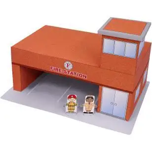 

Fire Department 3D Paper Model Parent-child DIY Building Model Kindergarten Handmade Children Educational Development Toys