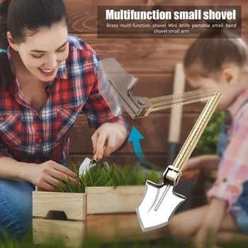 

Multifunction Garden Small Folding Shovel w/Compass Outdoor Emergency Tools Camping Defense Sicherheit Werkzeuge