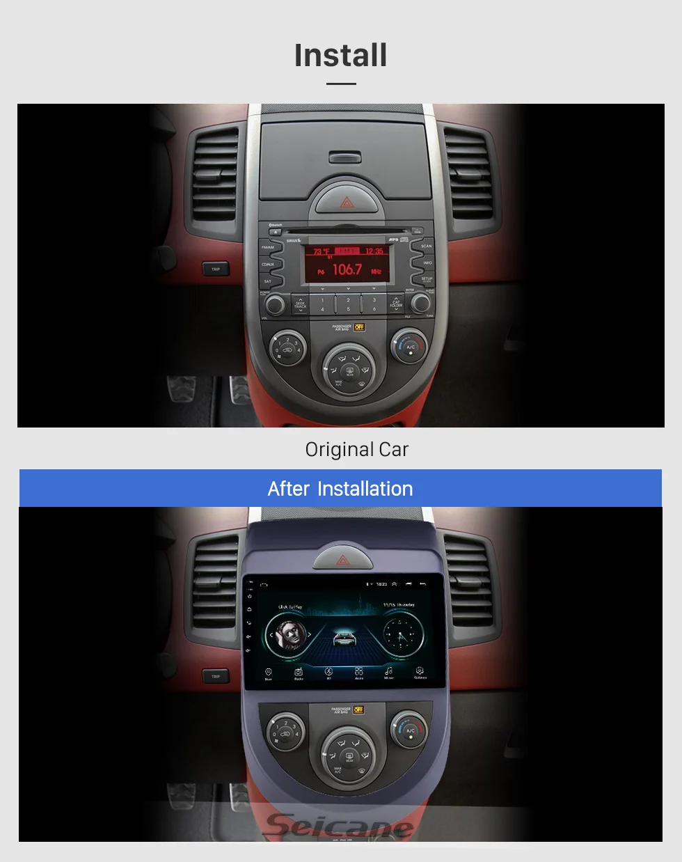 Perfect Seicane Android 8.1 9 inch 2Din Car Radio GPS Navigation Head Unit Player For Kia Soul 2010 2011 2012 2013 support DVR OBDII 1 Perfect Seicane Android 8.1 9 inch 2Din Car Radio GPS Navigation Head Unit Player For Kia Soul 2010 2011 2012 2013 support DVR OBDII 1