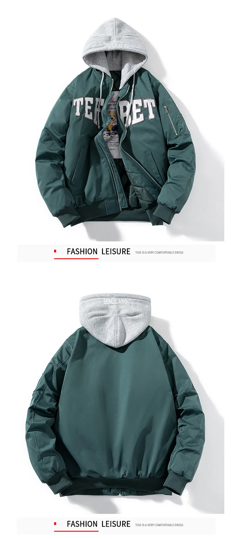 inverno bordado jaqueta de beisebol das mulheres dos homens carta piloto jaqueta vintage hip hop casaco com capuz rua moda blusão hipster