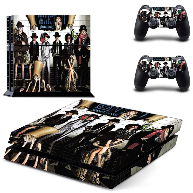 NO.5 Классическая наклейка для PS4 Аниме one piece 4 виниловая накладка наклейка для PS4 кожи наклейка для sony Play Station 4 консоль и 2 контроллера - Цвет: NO.5