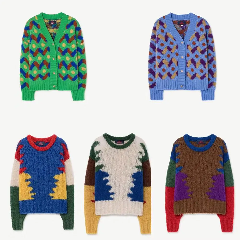 

2019 New Fahsion Winter Boys Girls Cotton Sweater Knitted Tops Cardigan Baby clothes Boutique Brand Children Outwear