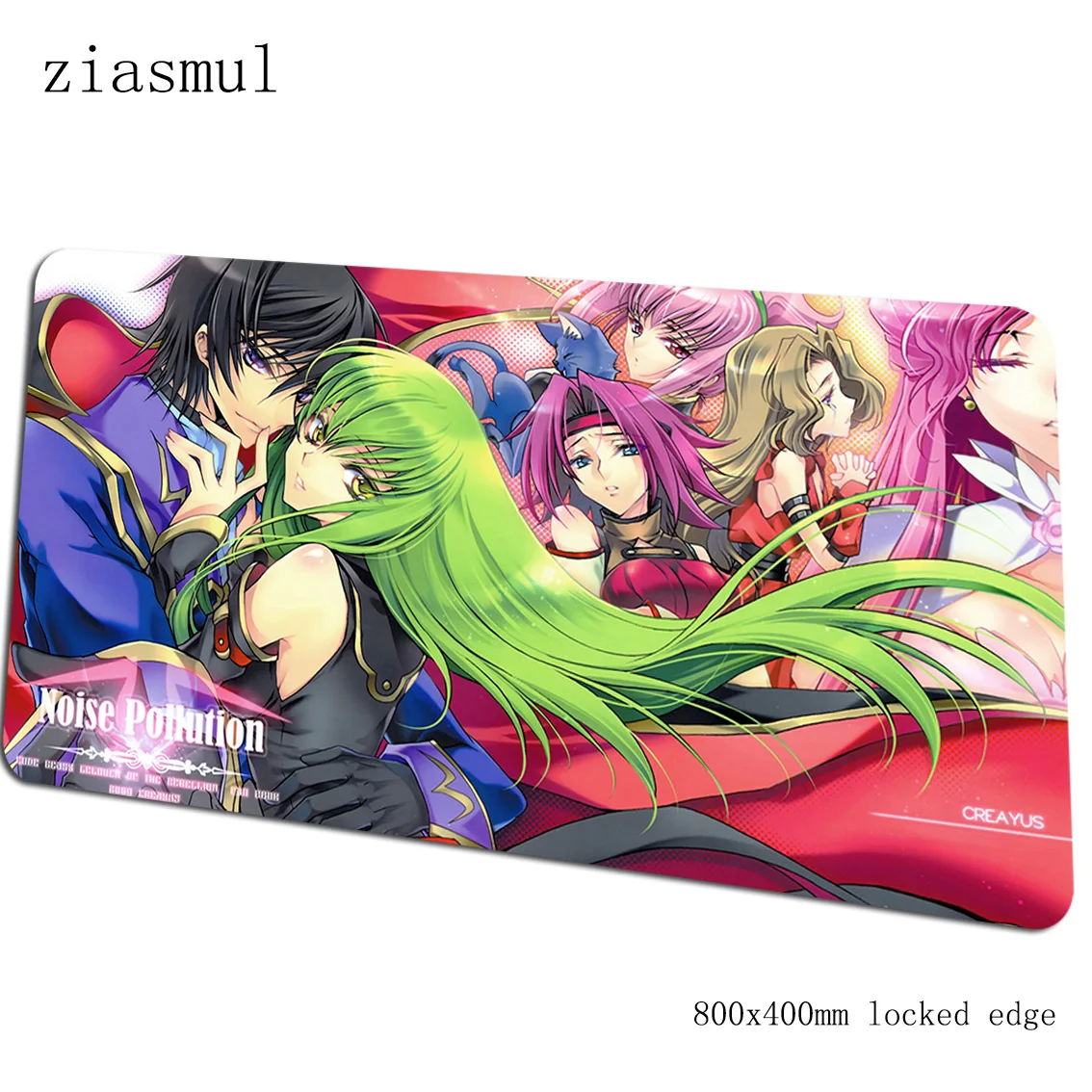Коврик для мыши с кодом Geass 800x400x3 мм, игровой коврик для мыши, инди-поп коврик для мыши, геймерский компьютерный стол, эстетический коврик, notbook mousemat
