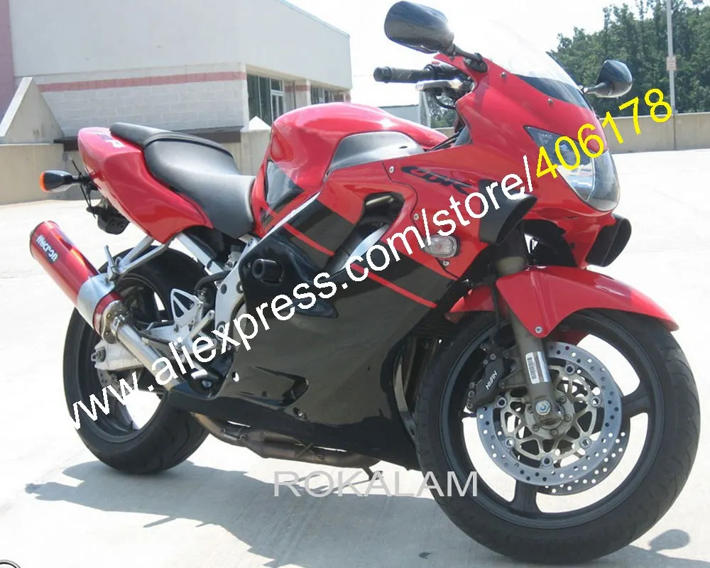 

Обтекатель для Honda CBR 600F4 CBR600 CBR600RR 1999 2000 CBR 600 F4 99 00 красный черный обтекатель из АБС (литьё под давлением)