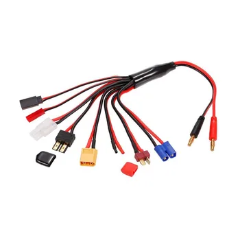

RC Charger Adaptor Multifunctional Charger 4.0mm Banana Connector To Female EC3 JST 60RC Charger Adaptor