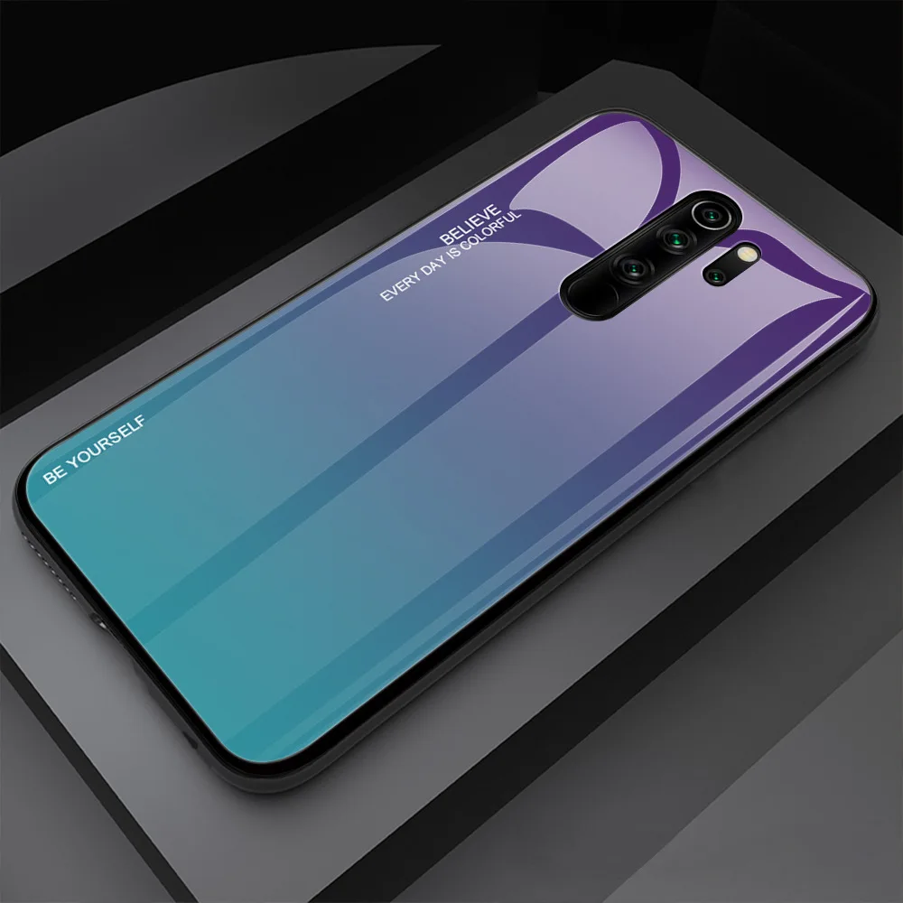 Xiaomi Redmi Note 8 Pro чехол Роскошный Мраморный закаленное стекло Мягкий ТПУ чехол противоударный чехол для Redmi Note 8 Pro - Цвет: 3