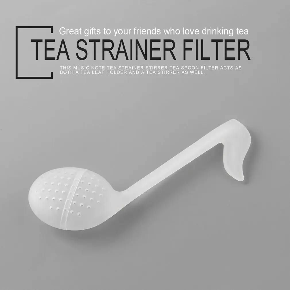 2 шт. Чайная ложка Infuser Фильтр креативная Музыка Примечание модная удобная чайная