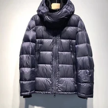 Зимнее пальто, мужская зимняя куртка, мужские пуховые парки, теплая Модная брендовая зимняя верхняя одежда с капюшоном, мужская пуховая куртка, водонепроницаемые пуховые пальто