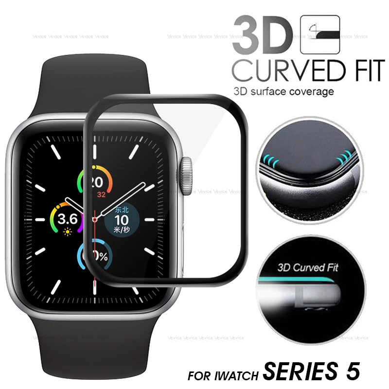 3D изогнутая мягкая закаленная пленка с полным покрытием для iWatch Series 5 Защита
