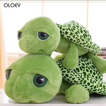 

30CM Big Eyes Turtle Plush Toys Tortoise Animals Dolls Personalized Gift Various Holiday Gifts Decorating Pillow Eyelashes Fun..