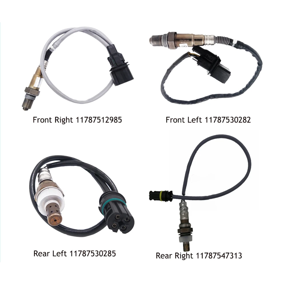 4pcs Oxygen Sensor For Bmw 3 E90 320i N46 0511 11787530282,11787512985