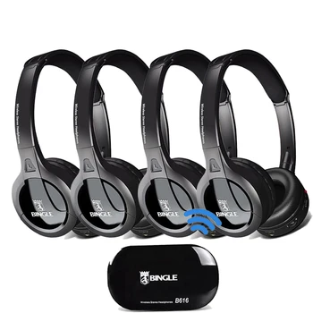 삼성, LG,TCL, 샤오미, 소니, 샤프, 레보노, 아너 TV용 범용 헤드셋 헤드폰, 4 팩 2.4G 무선 송신기