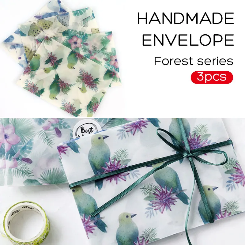 

Paper Envelope Card Envelopes 15*11cm 3pcs Birthday Greeting Cards Wedding Creative Business Invitation Stationery Crafts