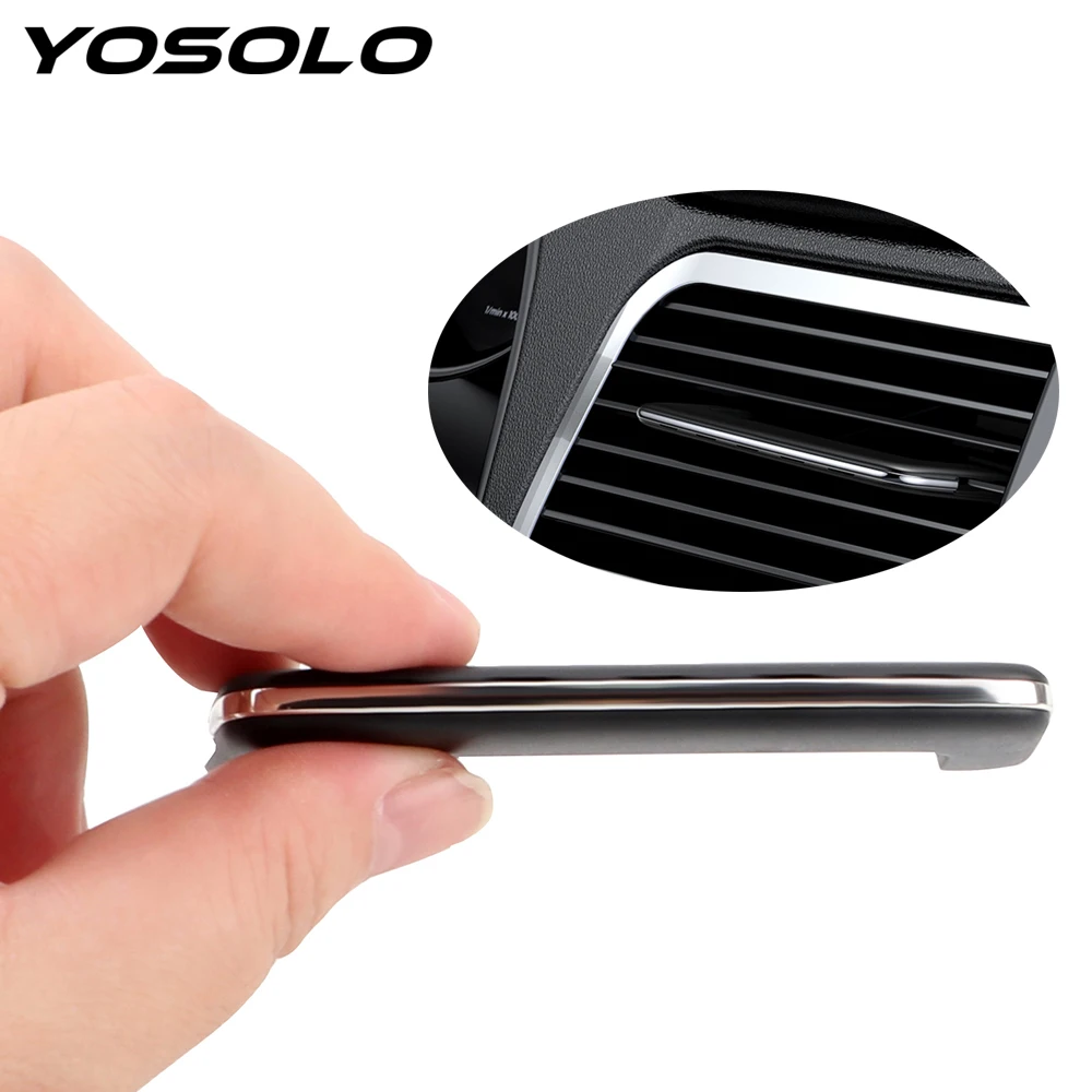 

YOSOLO Multifunction Air Freshener Interior Accessories Air Condition Vent Plectrum Perfume Car Outlet Clip Hide Perfume