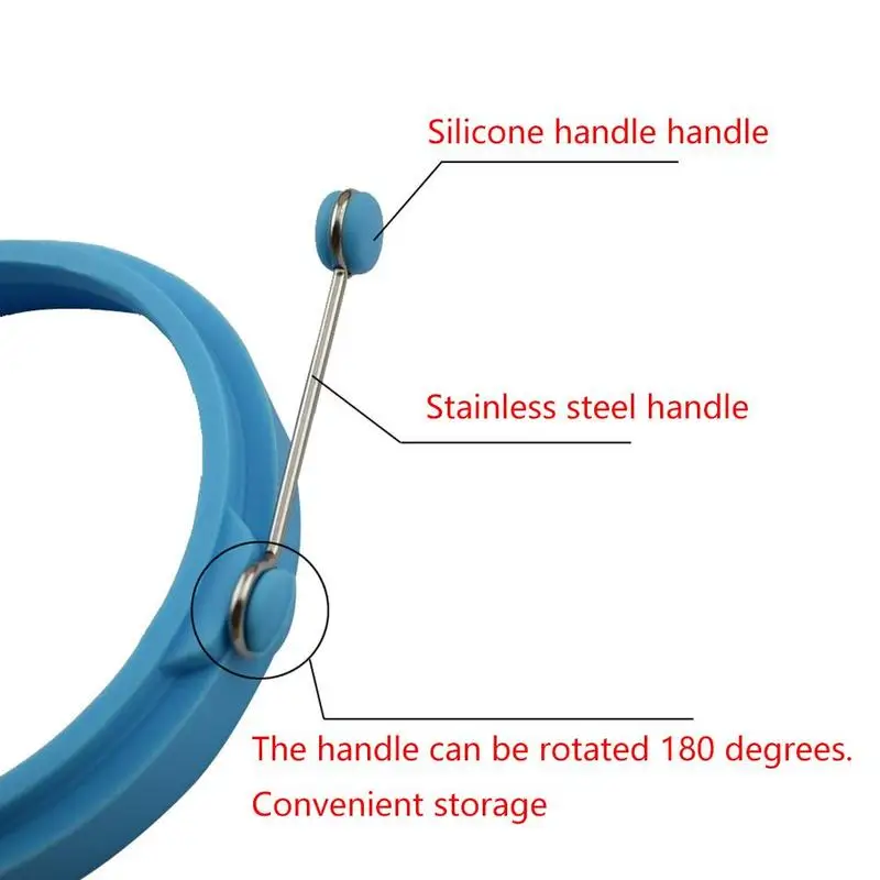 1 шт., новинка, круглые кольца для яиц, блинов, силиконовая форма для жарки на кухне, жареные антипригарные аксессуары для приготовления пищи, инструменты для кухни Z9Q9