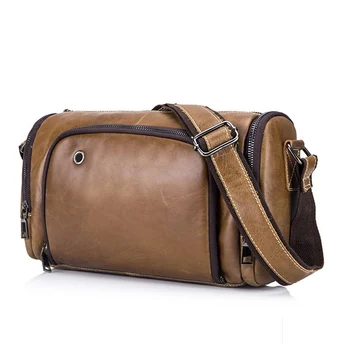 

2020 Vintage Genuine Leather Men Messenger Bag Casual Crossbody Bag Fashion Men's Handbag Male Shoulder Bag Man Briefcases