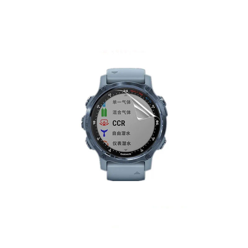 

5pcs Soft TPU Clear Protective Film Smartwatch Guard For Garmin Descent Mk2S Sport Smart Watch Screen Protector Cover Protection