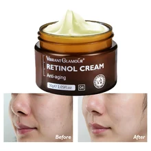 

VIBRANT GLAMOUR Retinol Face Cream Anti Wrinkle Improve Fine Lines Brightening Whitening Tightening Revitalizing Skin Care 30g