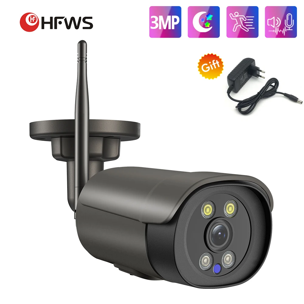 

IP Camera Wifi Outdoor 3MP Camera 5MP Infrared Night Vision Security Camera Two Way Audio Wireless Video Surveillance Camera