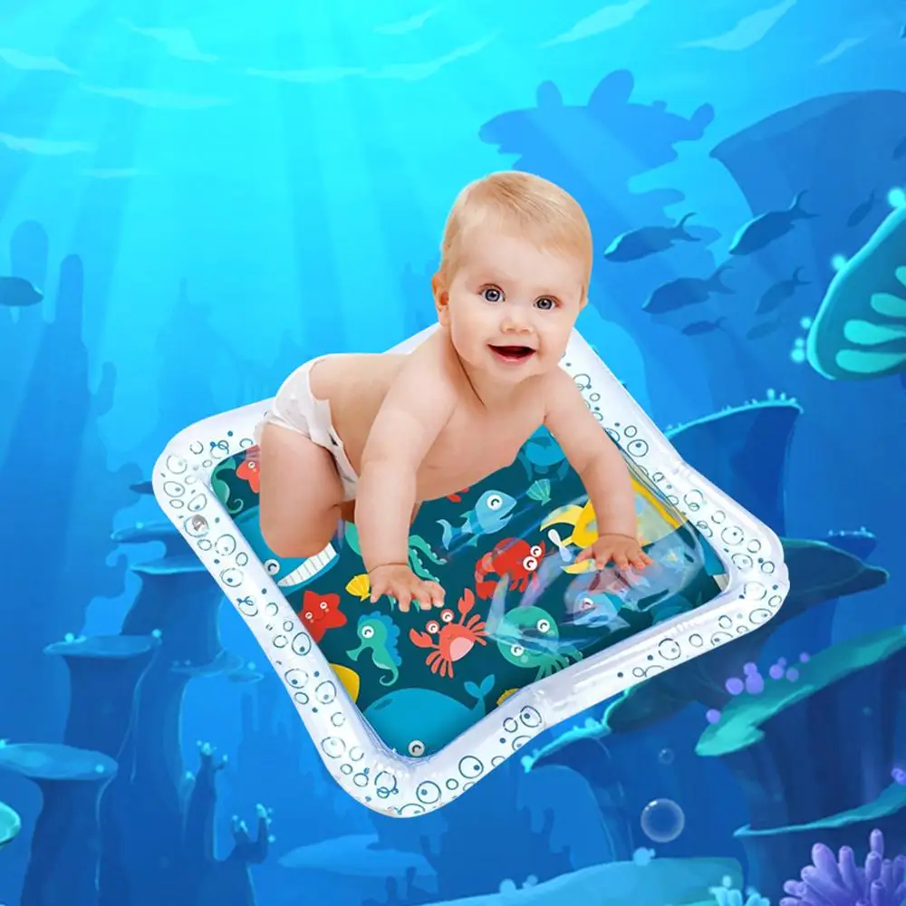 

Kids Water Play Mat Inflatable Baby Pad PVC Infant Tummy Time Playmat Toddler Cushion Prostrate For Baby Fun Activity Water Play