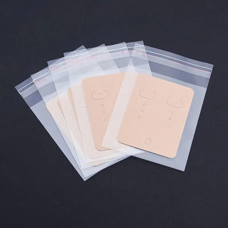 

Earrings Jewelry Card Set Earring Display Stand DIY Ear Stud Cardboard Kraft Paper Cards
