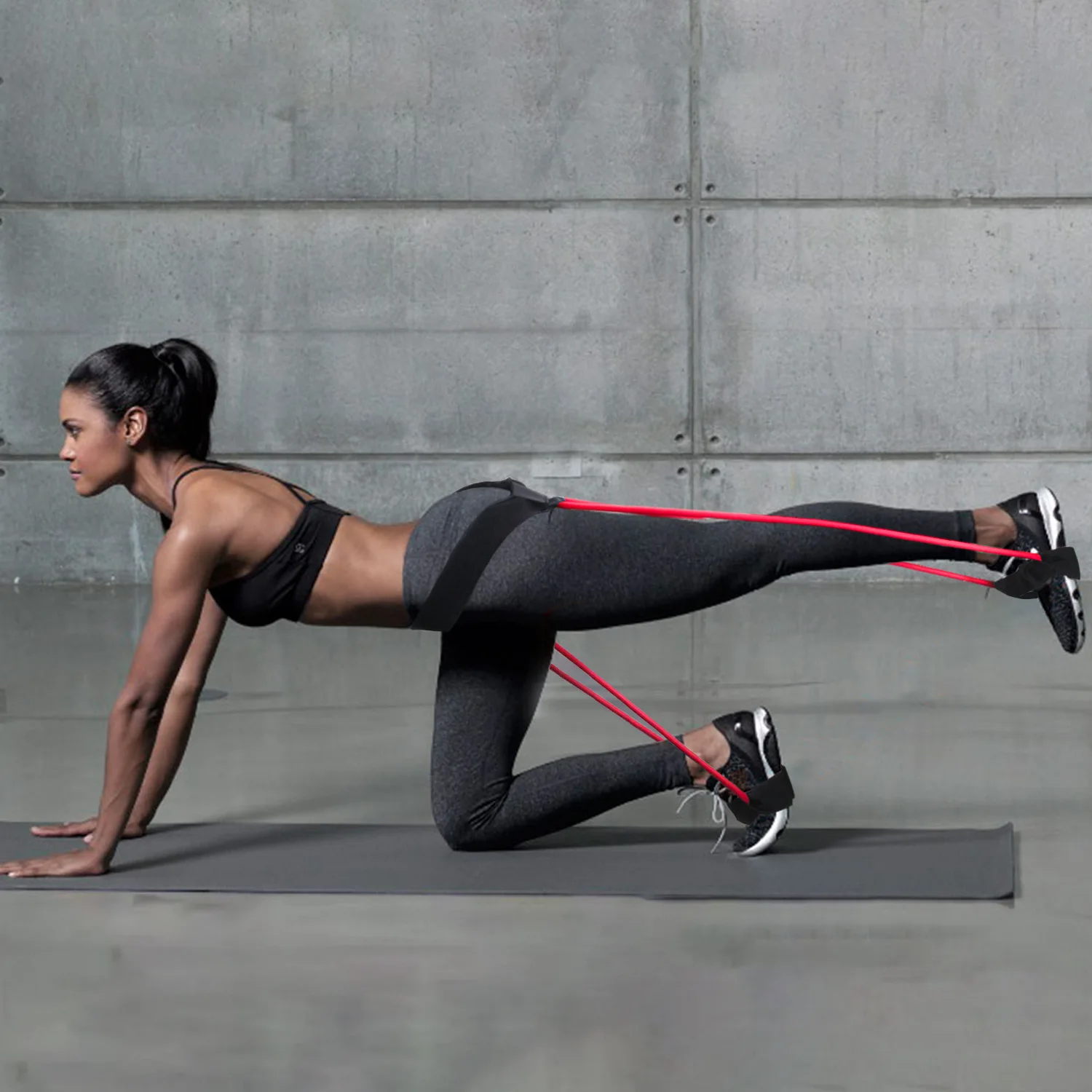 Booty Band Belt Waist Puller Leg Bounce Resistance Basketball Training Comfort Easily Pack Carry Lean Muscle Building Fitness