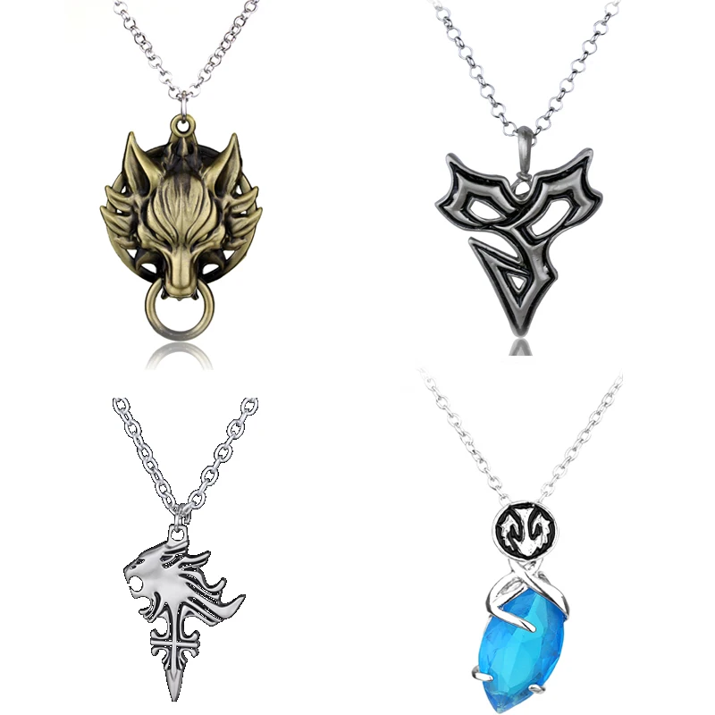 

Fashion Silver Final Fantasy X Tidus Pendant Necklace Cosplay Japan Anime Necklace Inspired Cartoon Jewelry for Anime Lovers 4.7