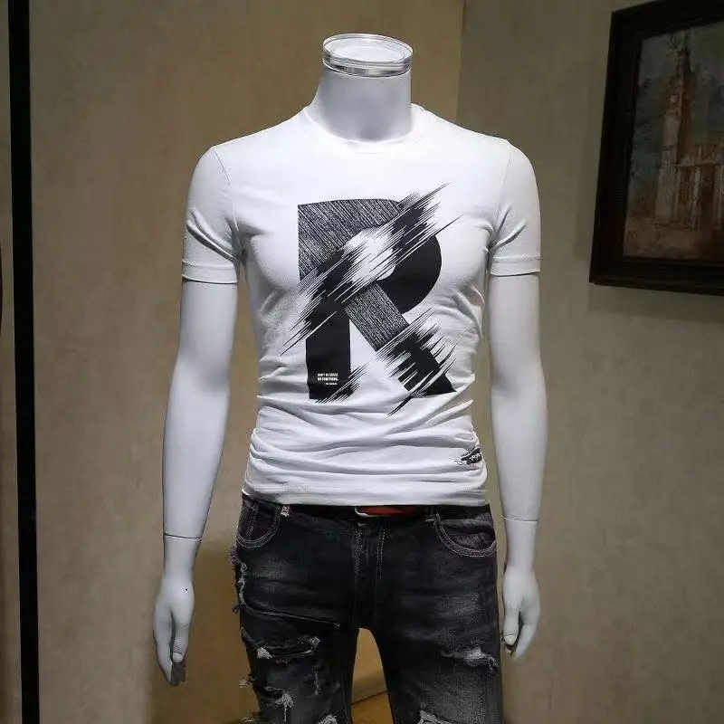 Men T Shirts Top Short Sleeve T Shirt 21summer New Slim Men S Casual Printing Sleeve Style Sleeve Length Pattern Typ T Shirts Aliexpress