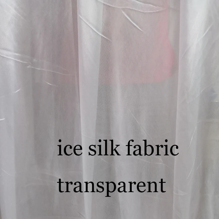 Transparent Ice Silk Material Table Skirt Table Cloth Skirting with Valance Swag Drape for Event Party Home Decoration