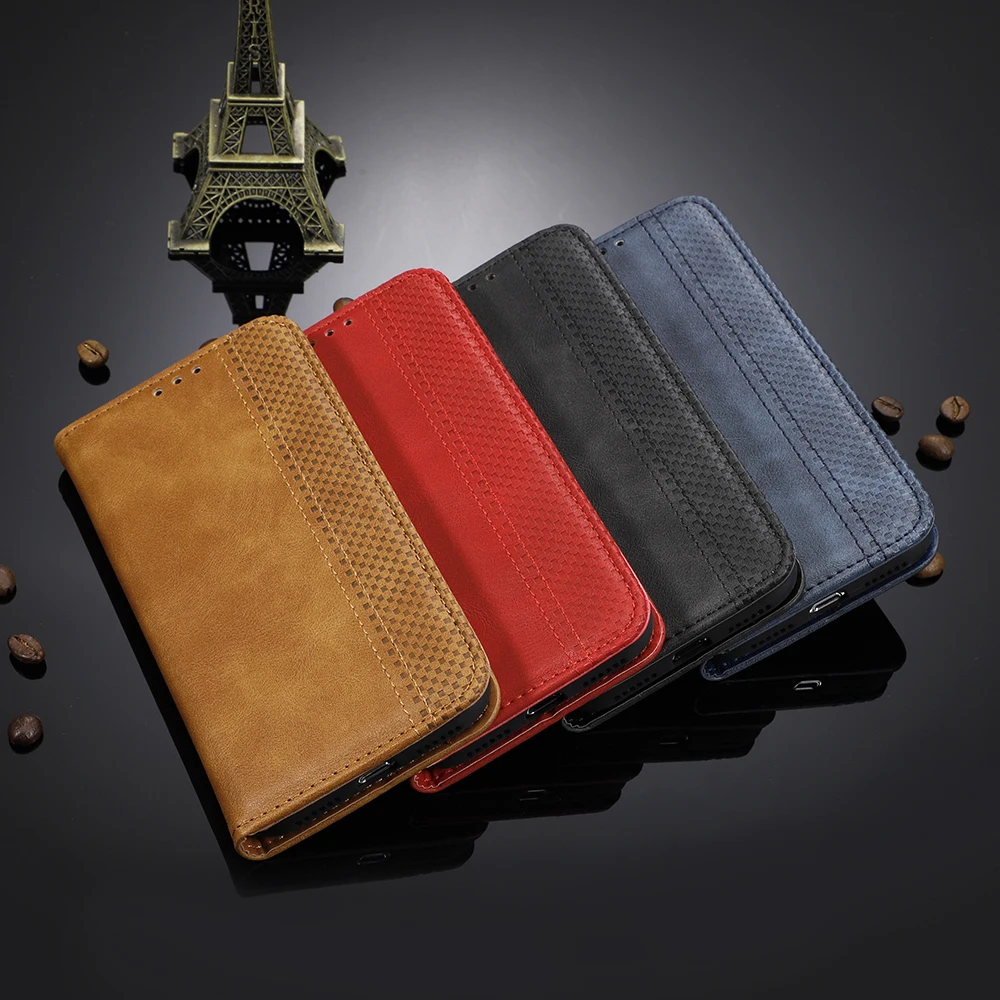 For Nokia 2.3 Case Nokia2.3 Wallet Style Leather Skin Retro Vintage Phone Protective Bag Cover For Nokia 2.3 23 with Photo frame