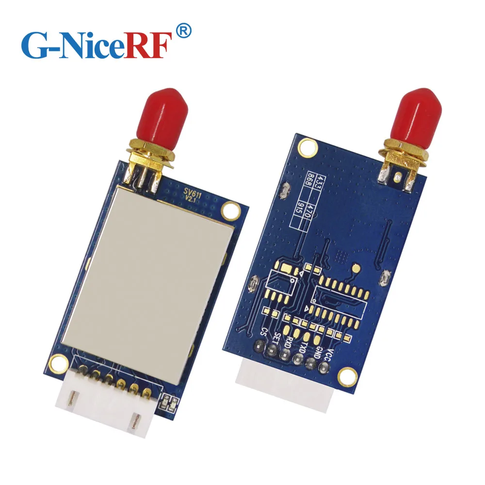 2 шт. SV611 100mW Si4432 GFSK 470MHz TTL интерфейс беспроводной радиочастотный модуль | Мобильные
