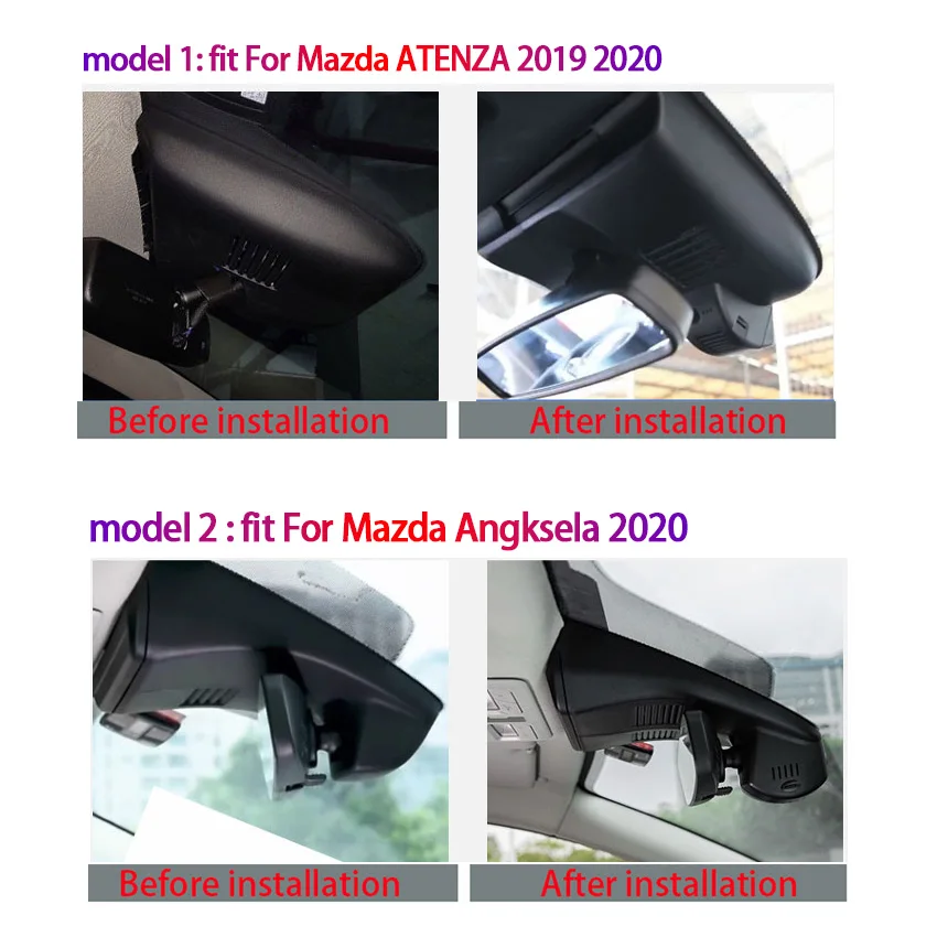 1080P Car DVR Dash cam Camera Video Recorder for Mazda Angksela atenza axela cx3 cx5 cx7 cx9 cx30 mx3 mx5 mk3 3 5 6 2014~2020 33