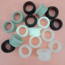 1pcs  26~50.6mm Black White Grey Clear Silicone Rubber Hole Cap Through Hole Plug Snap-on Grommet Wire Cable Protect Seal Gasket