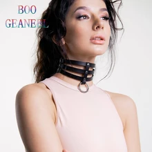 BOOGEANEEL Free Shipping Prom Dress Choker Harness Neck Garter Belts For Women Erotic Fetish Lingerie Accessories Suspenders