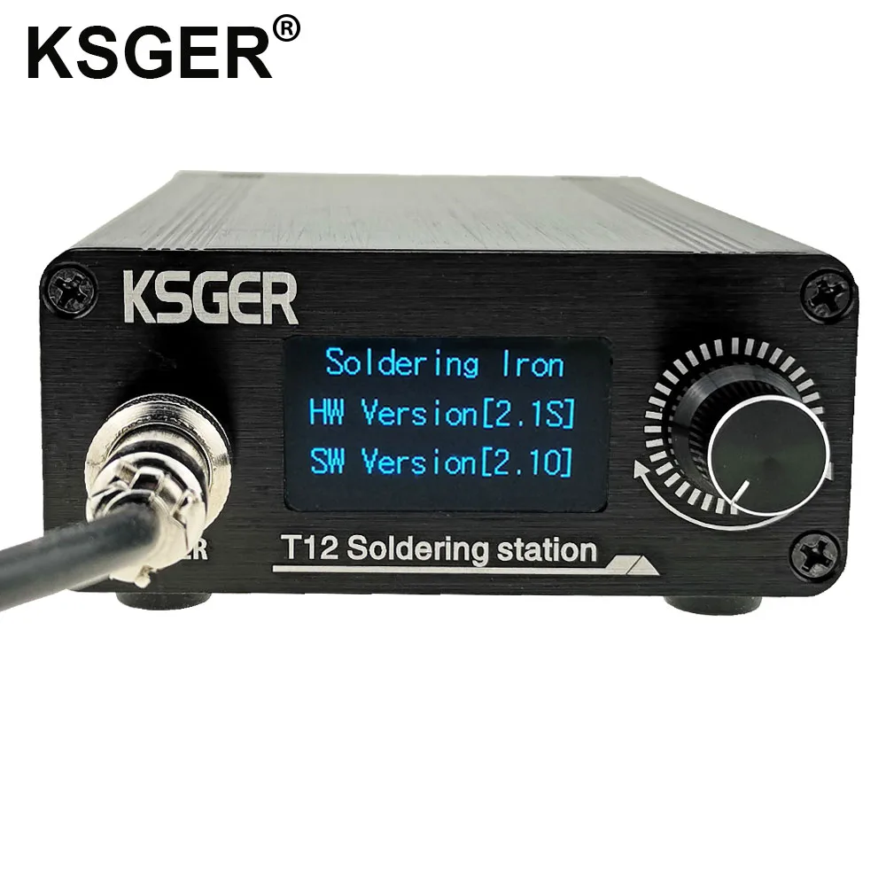 KSGER T12 OLED паяльная станция STM32 V2.1S DIY контроллер T12 железные наконечники комплекты для сварки ABS Ручка держатель стенд быстрый нагрев