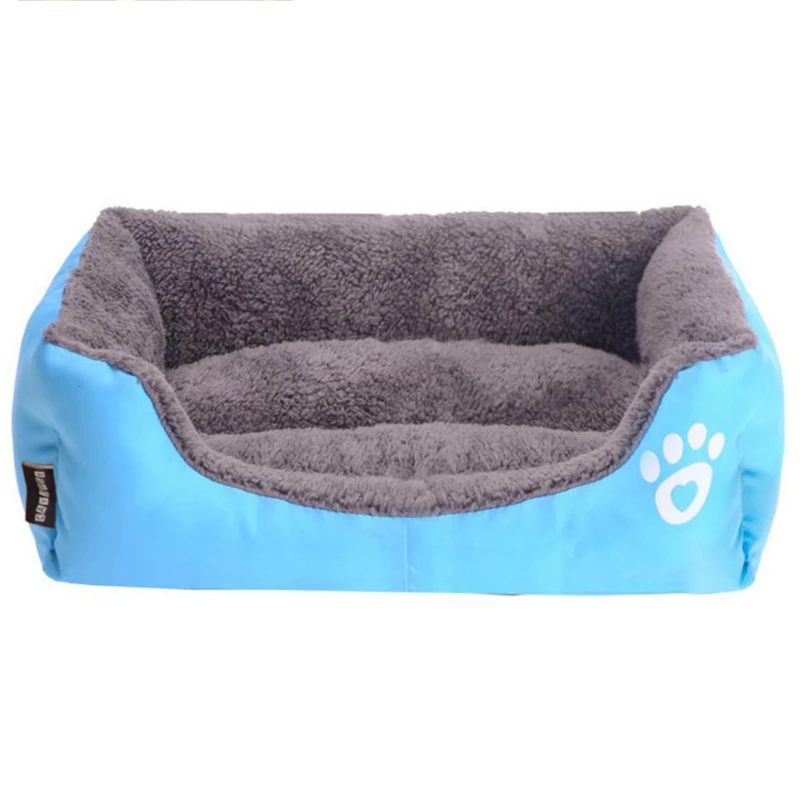 Sky blue Кровать для собаки, согревающая, ткань Оксфорд для домашних животных и нескользящая Нижняя кровать для собак, уютное гнездо, коврик для маленьких и больших собак - Цвет: Sky blue