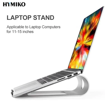 

HYMIKO Aluminum Alloy Portable Laptop Stand for Macbook Pro/Air Stand Notebook Holder Metal Bracket Computer Accessories