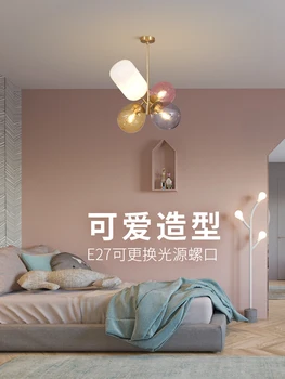 

modern luminaire suspendu glass living room bedroom Home Decoration E27 Light Fixture deco chambre industrial lamp luminaire