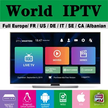 

world IPTV Europe XXX M3u Canada French Italia Germany Spain Arabice Poland TV box for Smart Xtream IPTV
