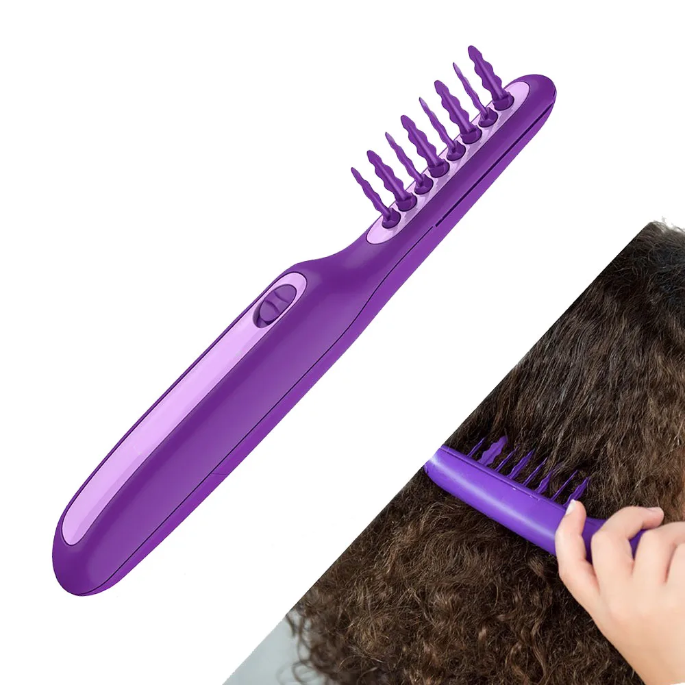 Electric Detangling Hair Brush Tangle Teezer Comb 2 Seconds Gently Loosen Hair Knots Tangles For Wet Dry Curly Tangle Hair Brush 3 (2)