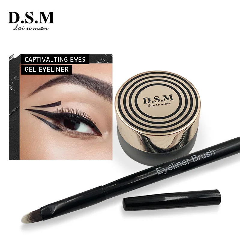D.S.M Professional Gel Eyeliner Natural Non-smudge Black Eyeline Makeup Long-lasting Waterproof Eyes Perfect |