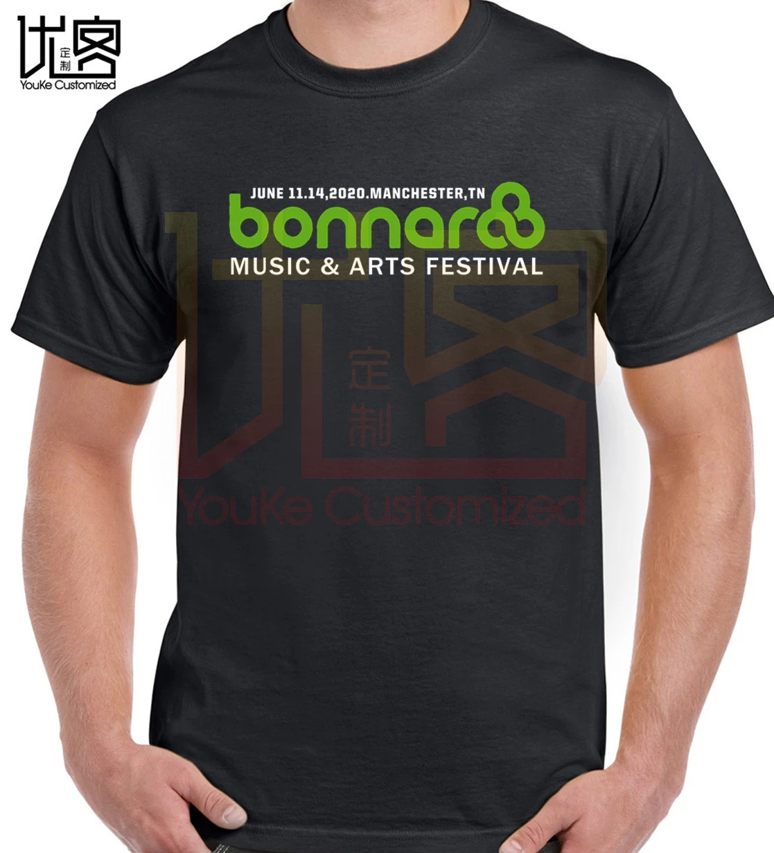 Bonnaroo Music and Art Festival 2020 футболка Манчестера TN 11-14 июня мужская женская 100% хлопковая с