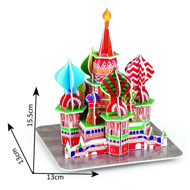 3D Всемирно Известные здания архитектурный паззл головоломка обучающая игрушка