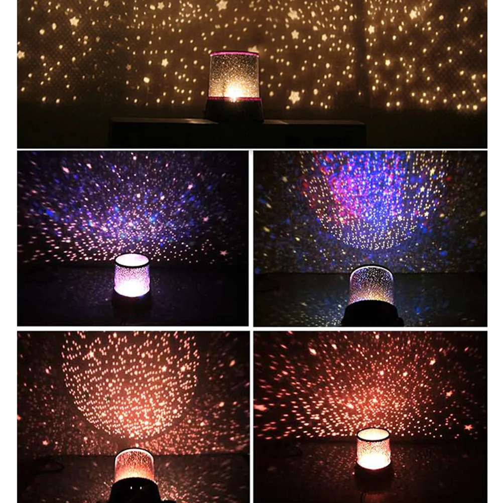 1Pc Night Lamp Attractive Decorative Delicate Colorful Projector Birthday Gift Gags&Practical Jokes For Kids Student