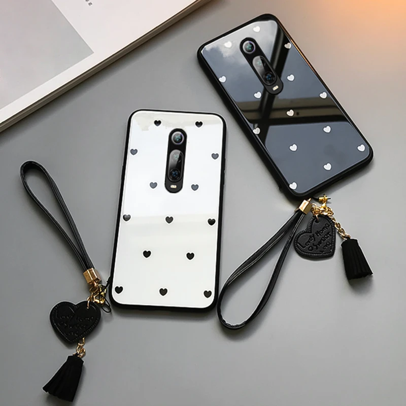 Чехол и ремешок для телефона Xiaomi Redmi 8 8A Note Pro чехол Жесткий из закаленного стекла с