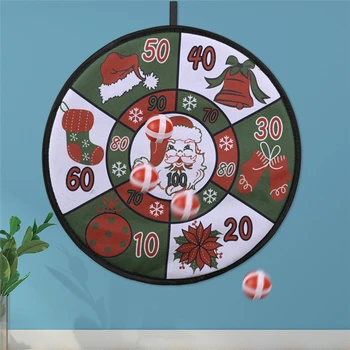 

Santa Claus Pattern Christmas Decoration Child Ball Dart Board Ornament Xmas New Year Party Banquet Home Decor Supplies 63071