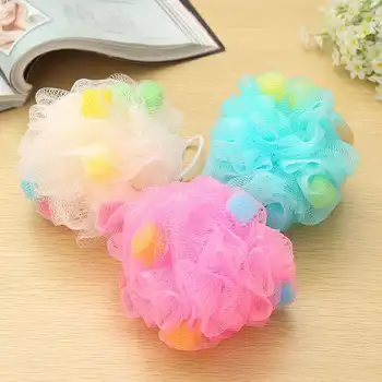 

Large Size 30 Grams Color Mu Mesh Sponge Ball Bath Rub Back Foaming Bath Sponge Sponge Mesh Sponge Low Price