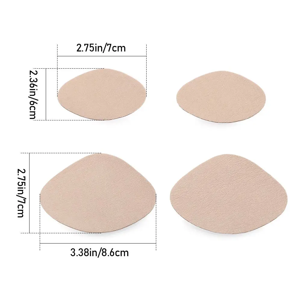 Shoe Repair Stickers Patches 4Pcs/Set Fashion Woman Heel Repair Subsidy Shoes Hole Sticker Sneaker Lined Patch Cobbler Anti-wear Pads Foot Care Protector
