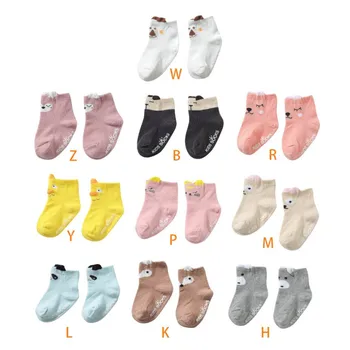 

2019 Baby Boys Girls Infant Cotton Cartoon Pattern Socks Warm Anti Slip Floor Socks Leg Warmer Cute