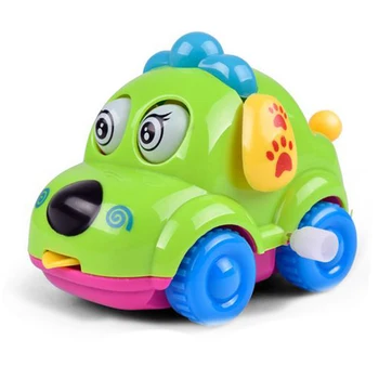 

Random Color Portable Learning Funny Mini Car Children Gift Plastic Baby Cartoon Animals Winding Toy